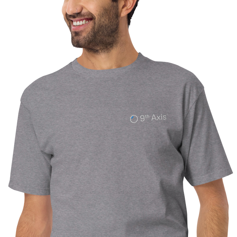 Men’s premium heavyweight tee, Carbon Grey
